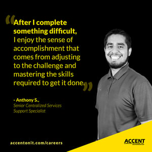 Anthony - Senior Centralized Services Support Specialist